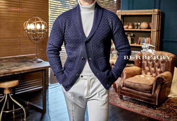 버** 프로썸 이태리 한정판 런던 울 숄자켓 Shawl Collar Robe Cardigan