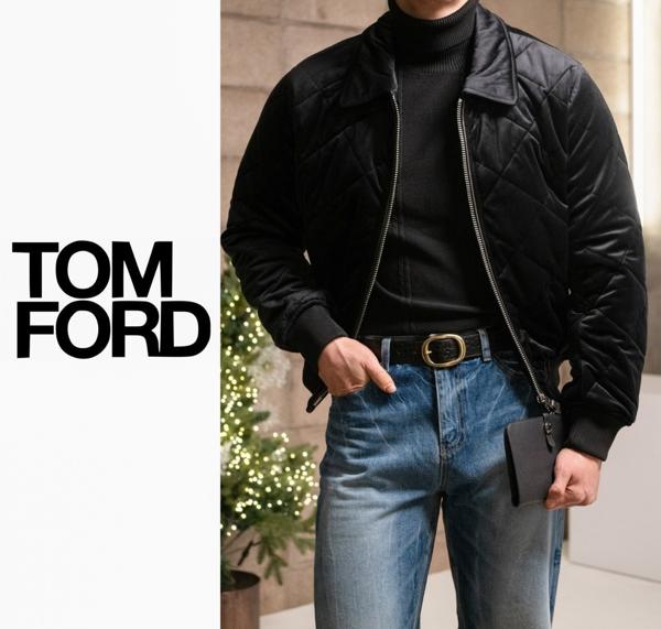 톰** 퀄팅 벨벳 패딩자켓