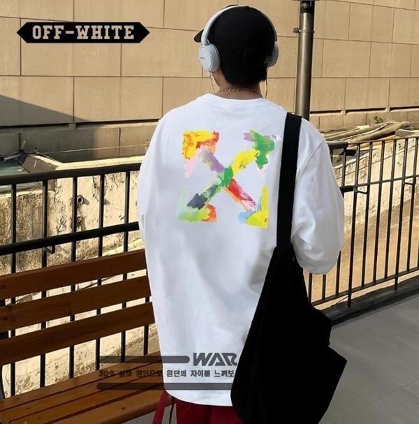 오* 페인트 물감 디자인 밍크양기모 티셔츠