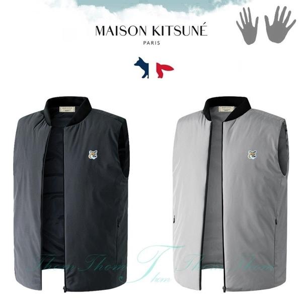 메* 키츠네 퍼포 시보리 패딩 베스트