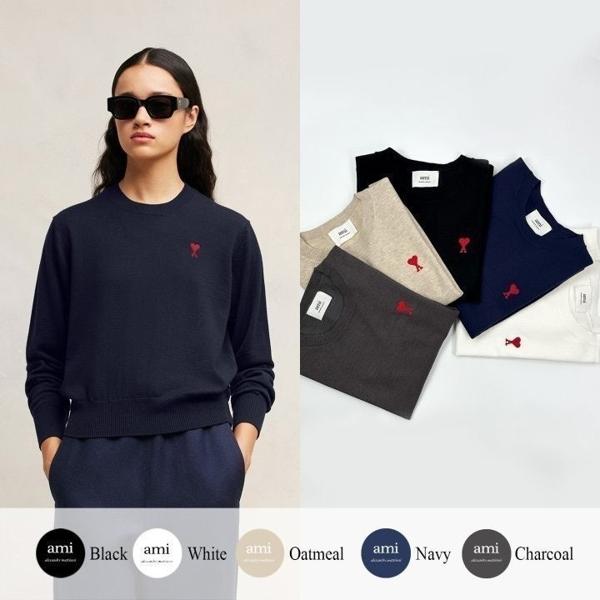 아* 드 꾀흐 엠브로이더리 크루넥 니트 (여성)