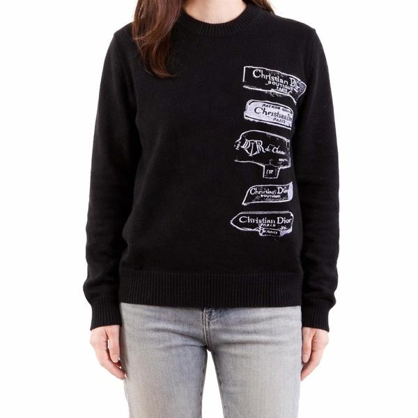 디* 멀티자수로고 니트