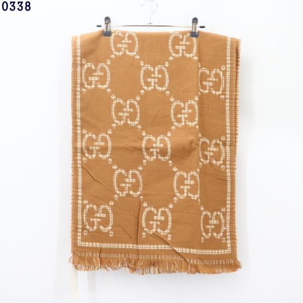 구* 자카드 패턴 양면 울 머플러