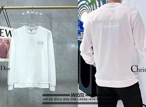 디* CD 레터링 백로고 밍크양기모 티셔츠