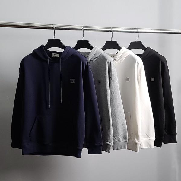 아** 그레이와펜 코튼 후드티