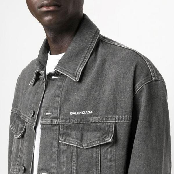 발**** 영문로고 데님자켓