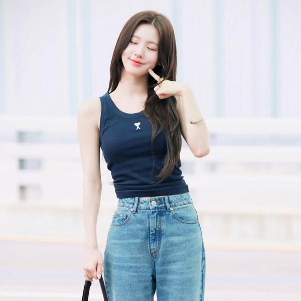 아* 코튼 골지 나시티