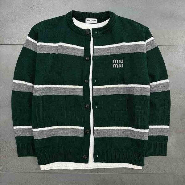 미*** 배색 라운드 가디건