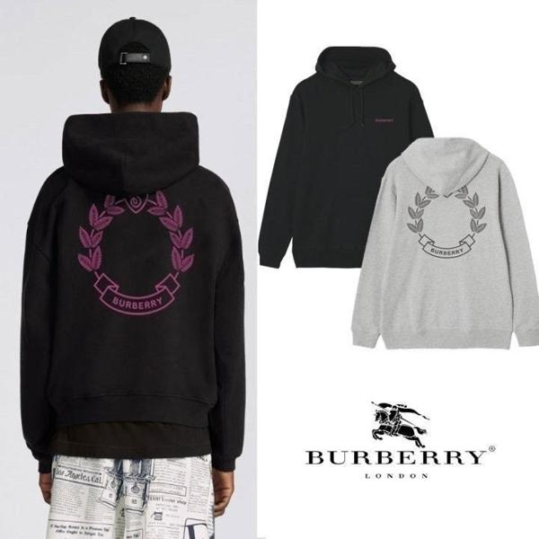 버** 월계관 로고 후드티