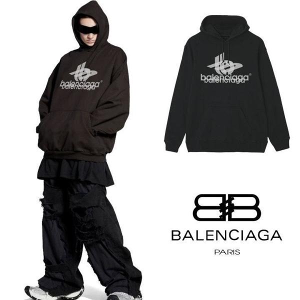 발**** 오버랩로고 후드티