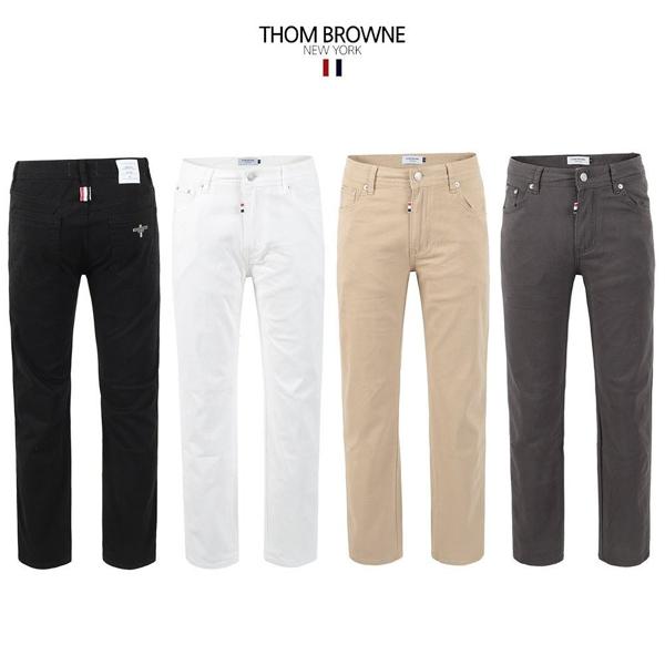 톰* 베이직 스판 스트레이트 코튼 팬츠