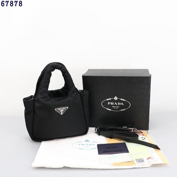 프** 삼각로고 패딩 토트백 미니