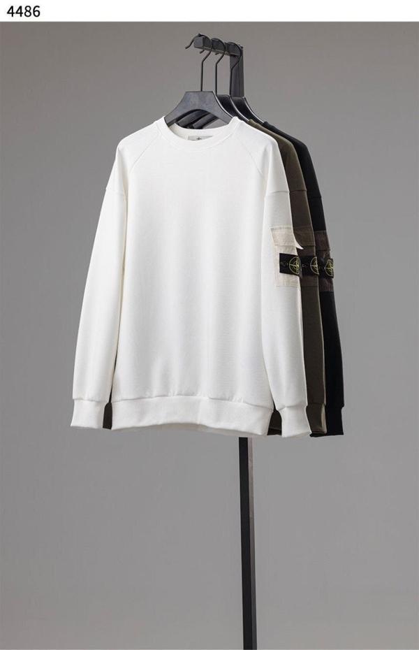 스* 코튼 플리스 가먼트 다이드 크루넥 스웨트 셔츠