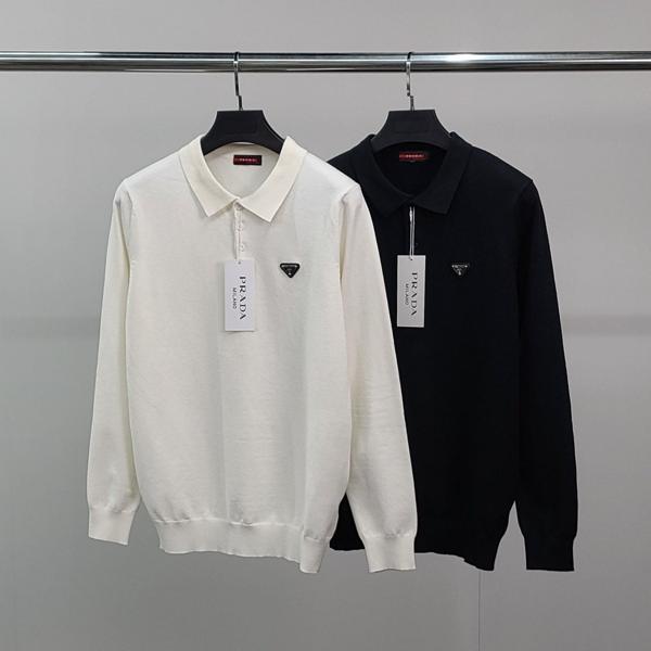 프** 프리미엄 와펜 카라 니트