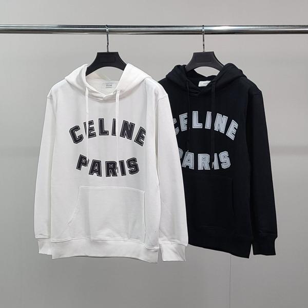 셀** 로고프린팅 코튼 후드티