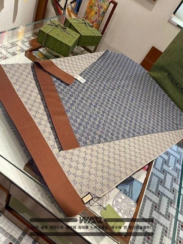 구* 시그니쳐 빈티지 gg 패턴 머플러