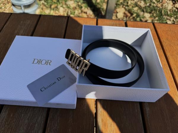 디* 로고 보석 벨트