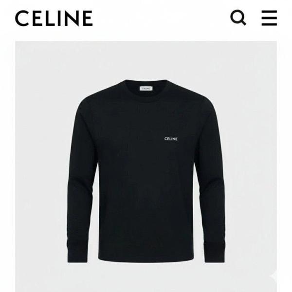 셀** 미니레터링로고 긴팔 티셔츠