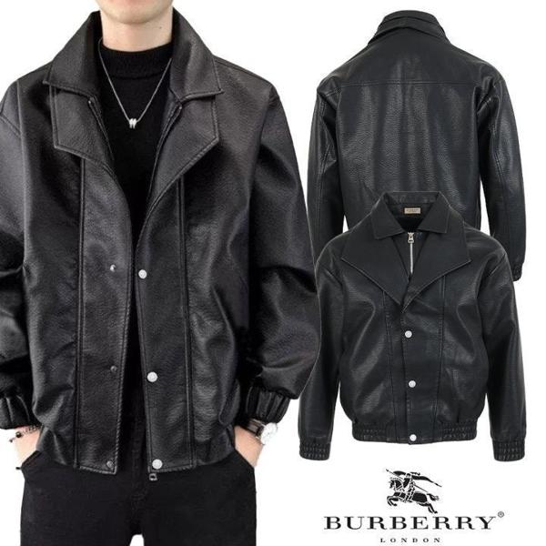 버** 더블 숄카라 레더자켓