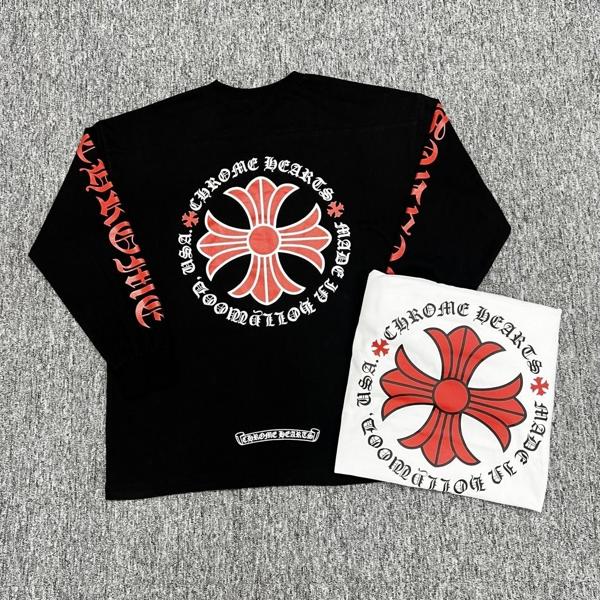 크* 할리우드 레드 로고 긴팔 슬라브