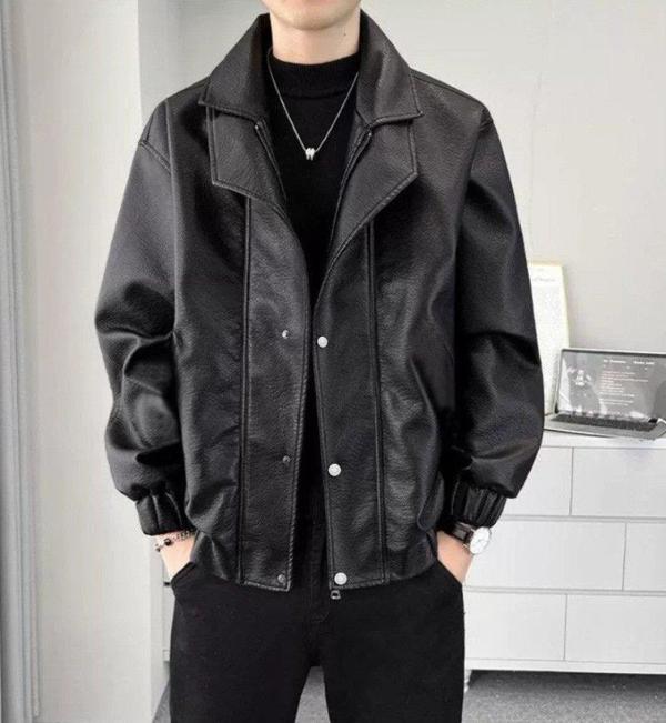 버** 더블 숄카라 자켓