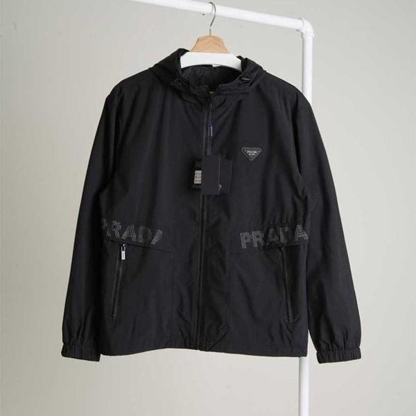 프** 남성 삼각로고 스트링 후드 바람막이