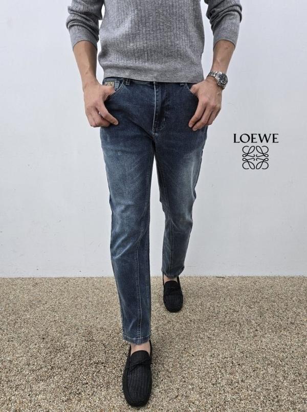 로** 스판 일자 청바지