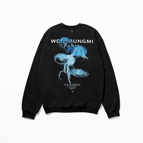 우** 해파리 그래픽 맨투맨