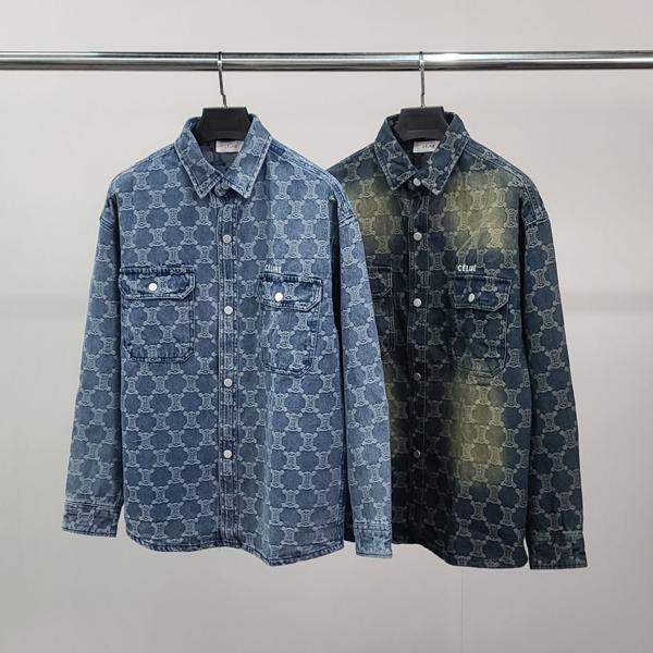 셀** 트리오페 데님 셔츠