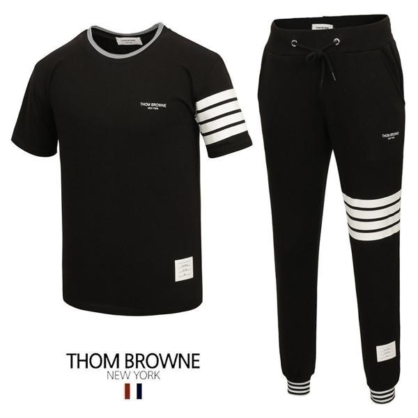 톰* 사선 시보리 반팔  긴바지 셋업