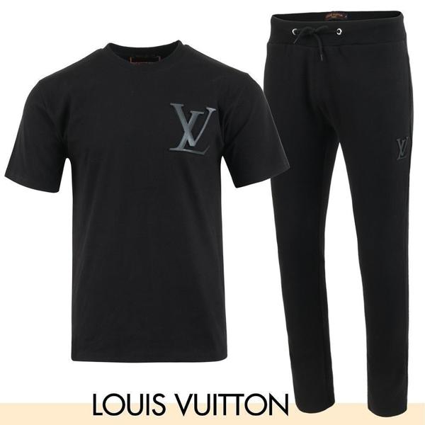 루* 투톤 엠보 나염 반팔  긴바지 셋업