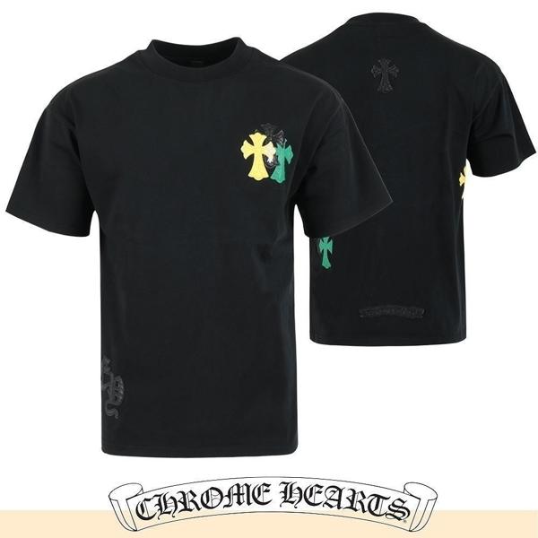 크* 멀티 컬러 패치 반팔 T