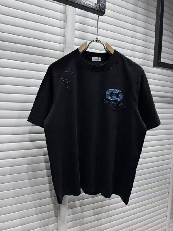 디* 데님패치 데미지 자수반팔