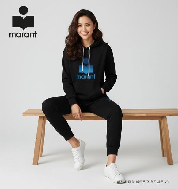 이** 마랑 블루로고 후드 세트 73
