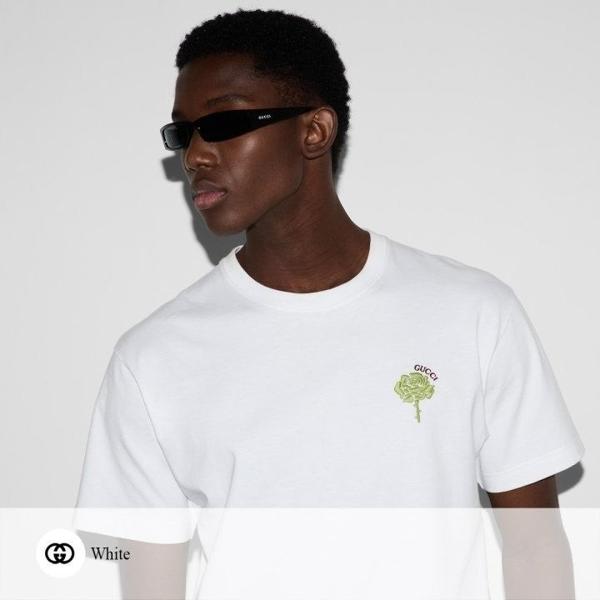 구* 플라워 자수 티셔츠