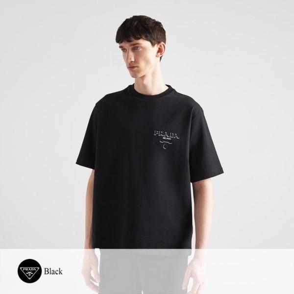 프** 프린티드 레터링 로고 티셔츠