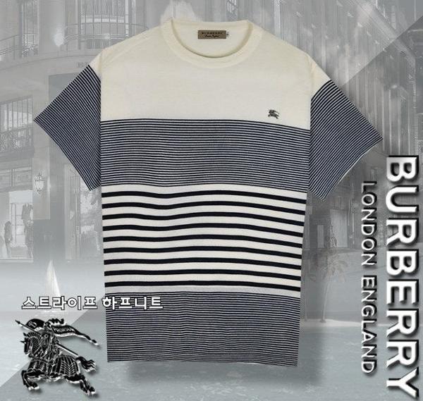 버** 스트라이프 하프니트