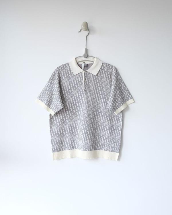 디* 오블리크 니트 폴로 셔츠  수입