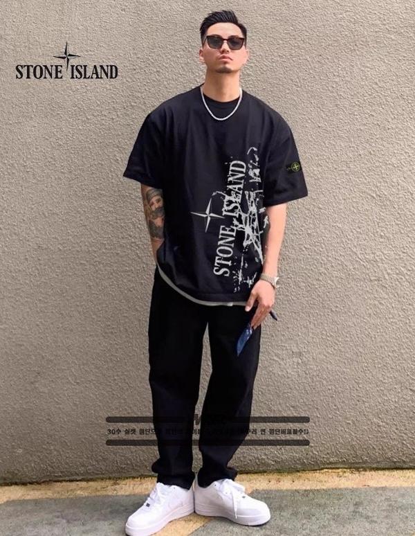 스* 빅 물감 시그니처 로고 반팔티셔츠