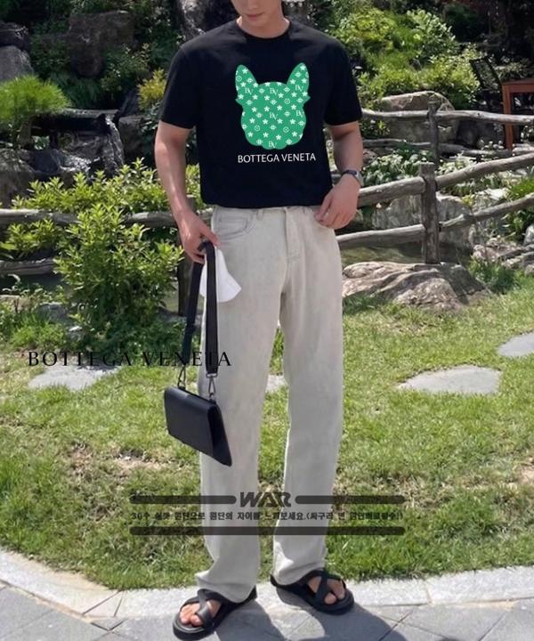 보** 플렉스 강아지 로고 반팔티셔츠