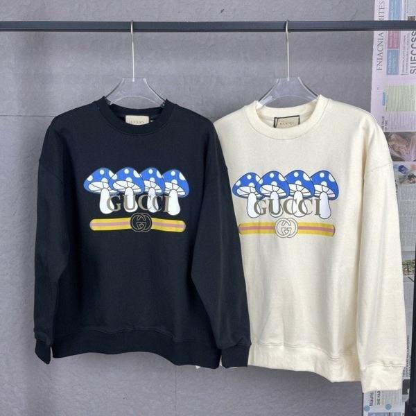 구* 버섯 프린트 스웨트셔츠 맨투맨