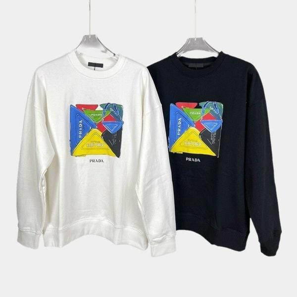 프** 컬러블록 맨투맨