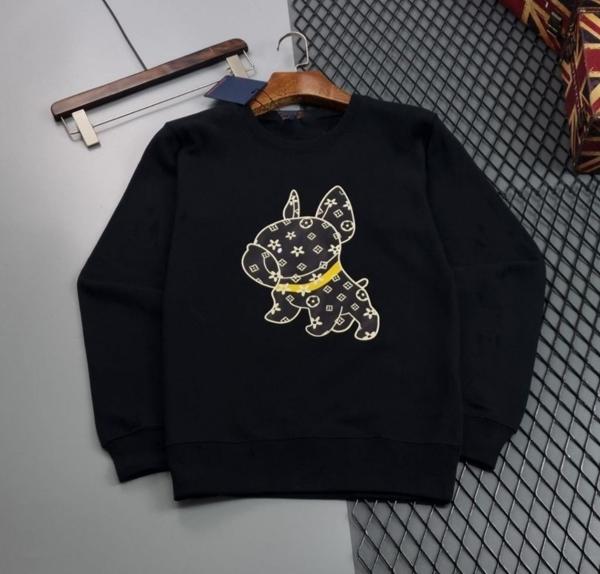 루* 로고패턴 강아지 프린팅 맨투맨