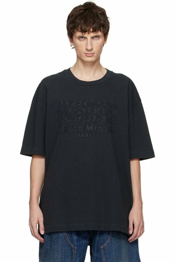 메* 마르지엘라 넘버 자수로고 티셔츠