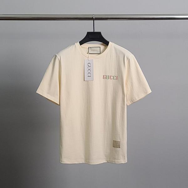 구* 패치 가슴프린팅 코튼 반팔티