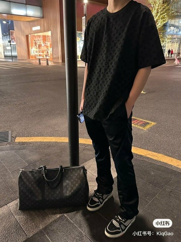 루* 전판 모노그램 티셔츠