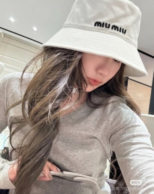 미*** 로고 자수 버킷햇 ✔수입