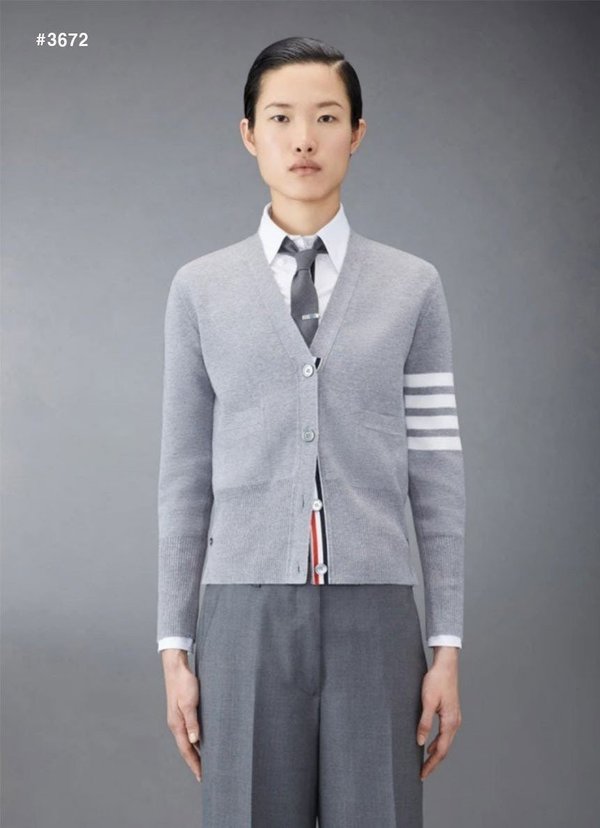 톰* 여성 4바 클래식 브이넥 가디건