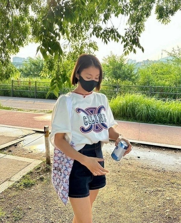 셀** 멀티컬러 5부맨투맨