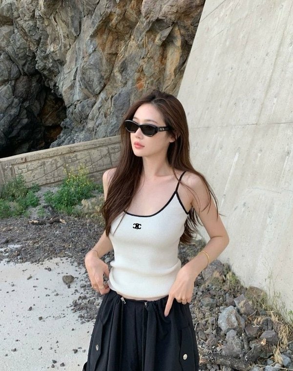 셀** 라인 배색 니트나시